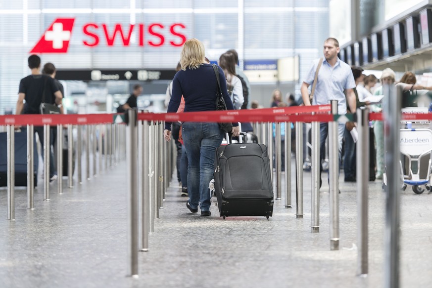 So viel Betrieb wie noch nie: Check-In-Halle am Flughafen Zürich