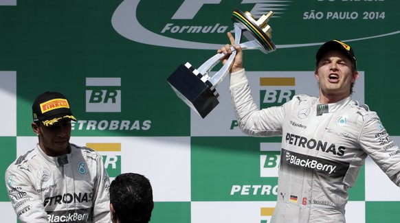 Rosberg gewann in Brasilien das letzte Rennen vor Hamilton. Gibt es wieder dieses Resultat, ist der Brite Weltmeister.