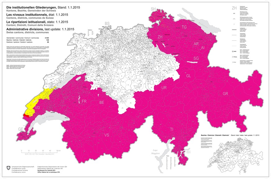 Mein Ziel: Die Schweiz in watson-Magenta färben. Auf der 62. Etappe am Mittwoch steht der gelbe Teil an. Hier geht es zum Livetracking!