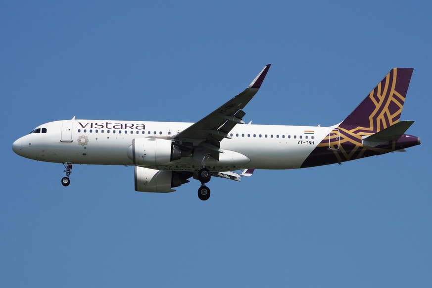 Nach einem Flug der Airline Vistara wurden gleich 47 infizierte Passagiere entdeckt.