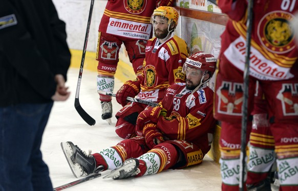 Vor einem Jahr: Enttäuschte Langnauer nach dem verlorenen Playoff-Final gegen Visp.