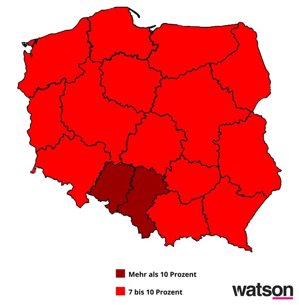 Stand in Polen seit den Parlamentswahlen 2015.&nbsp;