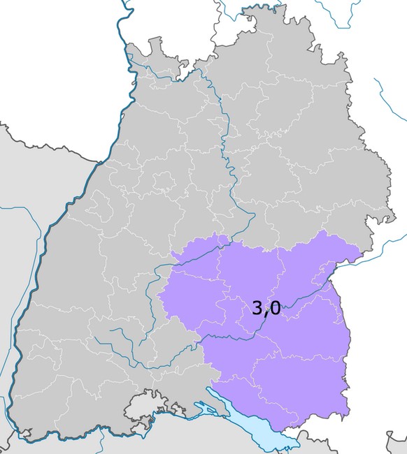 Arbeitslosenquote Tübingen (DE) 3,0