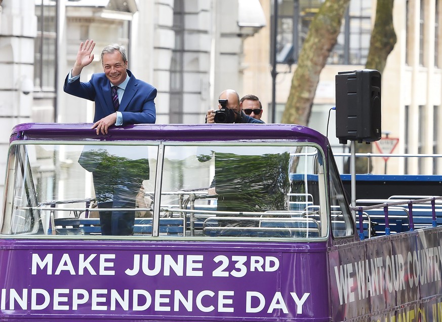 Macht Stimmung für einen «Brexit»: Nigel Farage, Chef der europakritischen UKIP.