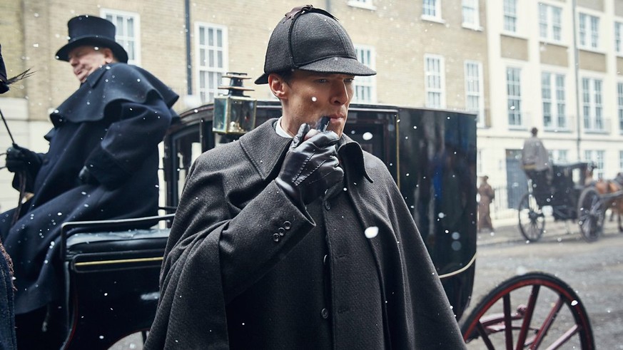 In Wahrheit hasst Sherlock Holmes diese Mütze. Aber Watson will es so.