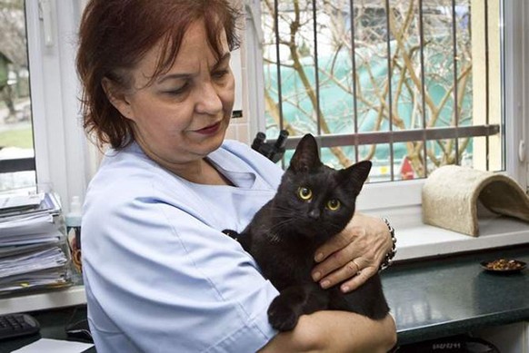 Radamenes mit der Tierärztin Lucyna Kuziel–Zawalich.