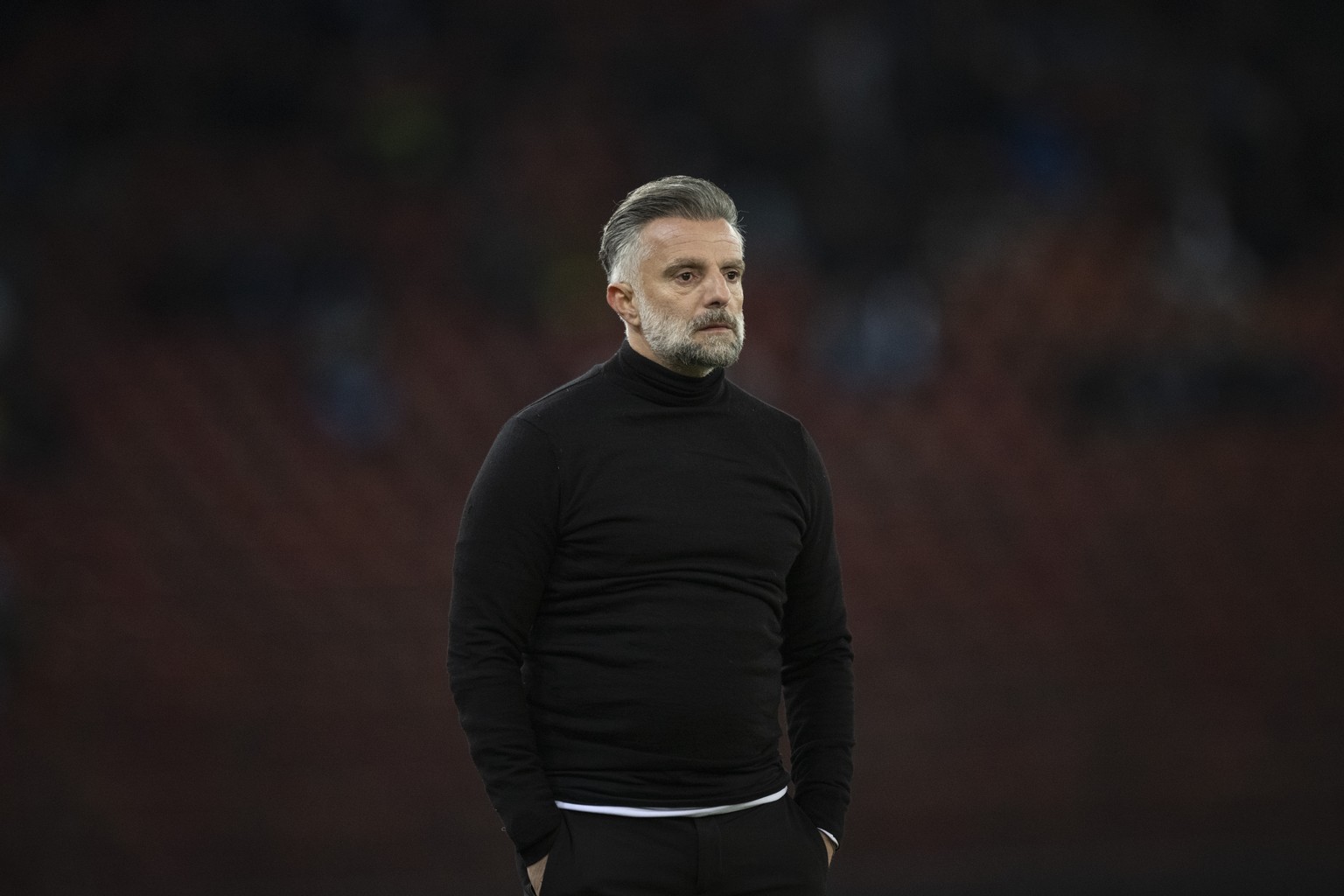 Nachrichten Linkding Trainer Tomas Oral (GC) im Fussball Meisterschaftsspiel der Swiss Super League zwischen Grasshopper Club Zuerich, GC, und Winterthur, FCW, im Letzigrund, am Samstag, 23. November 2024 in Zuerich. (KEY ...