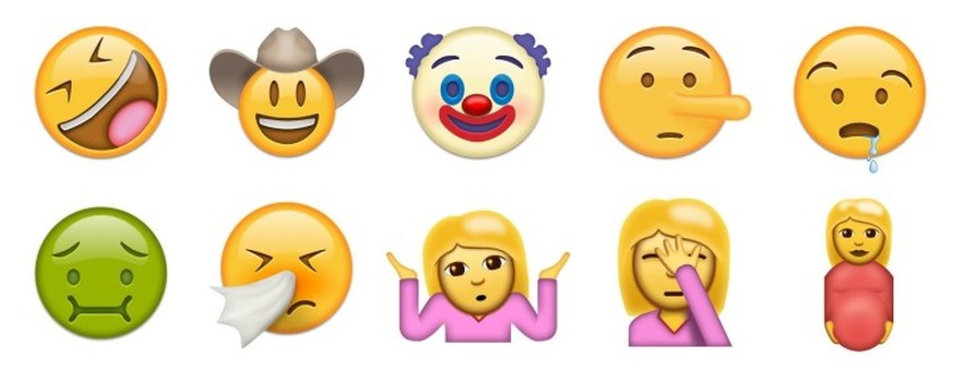 Ob Shruggie, Facepalm oder Pinocchio Nase: Diese witzigen Emojis findest du demnächst auf deinem Smartphone. 