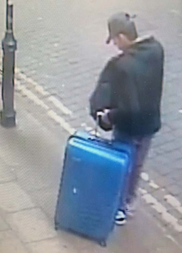 This is a handout photo taken on Monday, May 22, 2017 from CCTV and issued on Monday, May 29, 2017 by Greater Manchester Police of Salman Abedi in an unknown location of the city centre in Manchester, ...