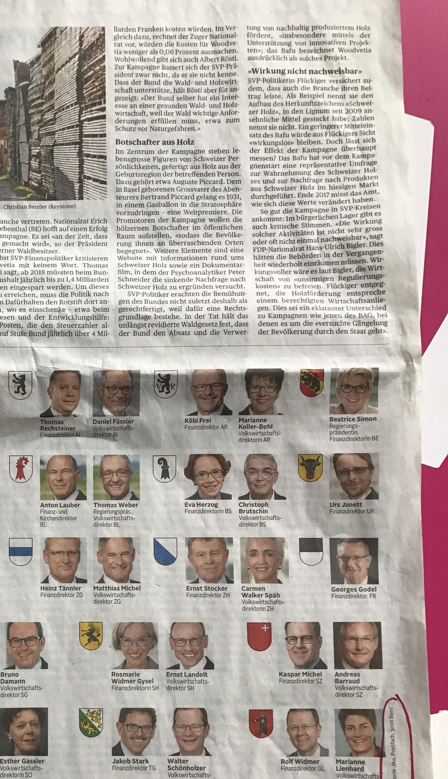 1. Der Titel suggeriert, dass diese Wahlempfehlung von den Kantonen abgegeben wird. 2. Die Internetadresse gehört zu Konferenz der Kantonsregierungen. 3. Erst hier wird klar, dass hinter der Anzeige e ...