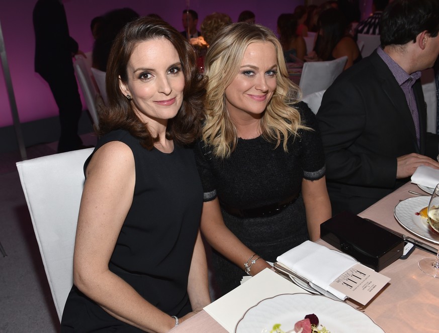 Amy Poehler (rechts) beim Diner mit ihrer Komödiantenkollegin Tina Fey.