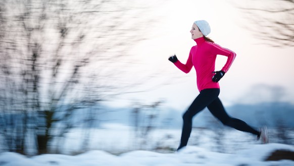 laufen sport training winter joggen