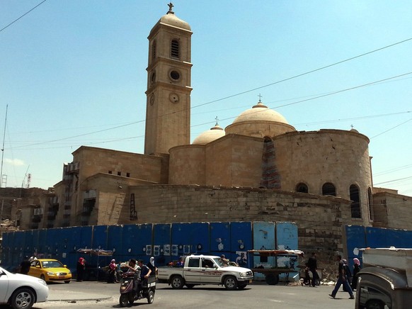 epa04326463 A pciture made available on 22 July 2014 shows the Latin Catholic church in Mosul, northern Iraq, 21 July 2014. Iraq&#039;s second biggest city, Mosul, remains in the control of fighters f ...