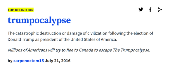 Urban Dictionary Trumpocalypse