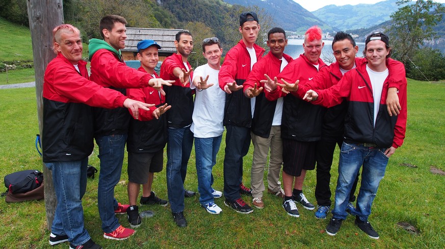 Die Schweizer Nati hat sich vor dem Homeless World Cup auf dem Rütli eingeschworen.