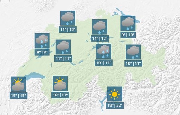 Wetterprognose Freitag, 6. Oktober.