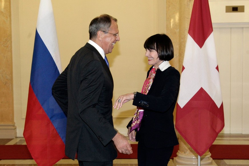 Gute Freunde: Sergej Lawrow und die damalige Aussenministerin Micheline Calmy-Rey im Jahr 2009.