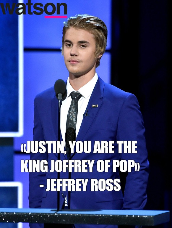 «Justin, du bist der King Joffrey des Pop.» — Jeffrey Ross.