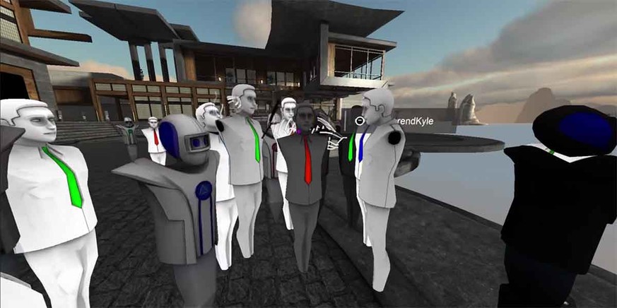 Die virtuelle Social-Community AltspaceVR unterstützt auch die VR-Brillen HTC Vive&nbsp;und Samsung Gear VR.