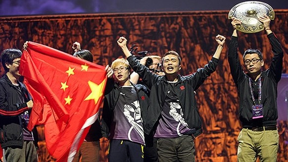 Team-Newbee aus China gewannen das letzte International.