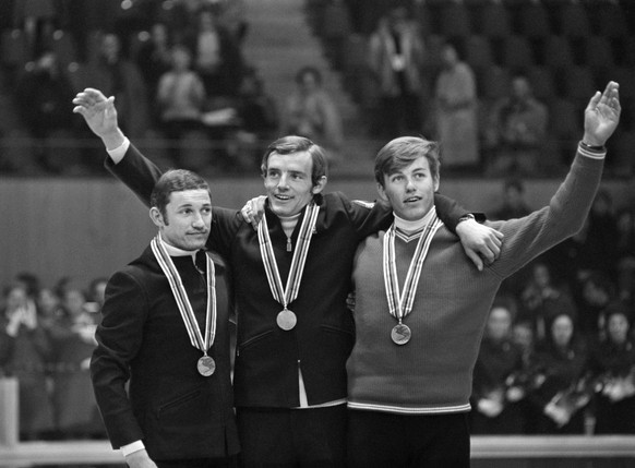 Nach der Schande von Innsbruck gewann Jean-Daniel Dätwyler (rechts) 1986 Bronze in der Abfahrt.