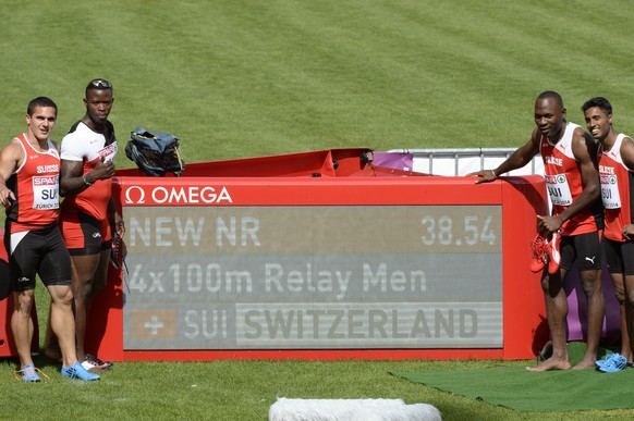 Die Männer stellten mit ihrer Zeit einen neuen Schweizer Rekord auf.