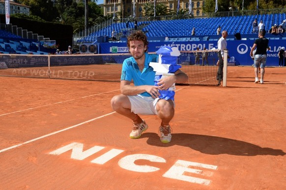 In Topform: Unmittelbar vor dem French Open hat Gulbis in Nizza seinen sechsten Turniersieg feiern können.