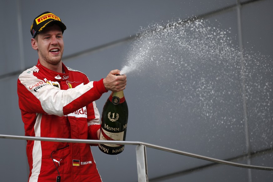 Heute Abend will Vettel den Alkohol anderweitig verwenden.