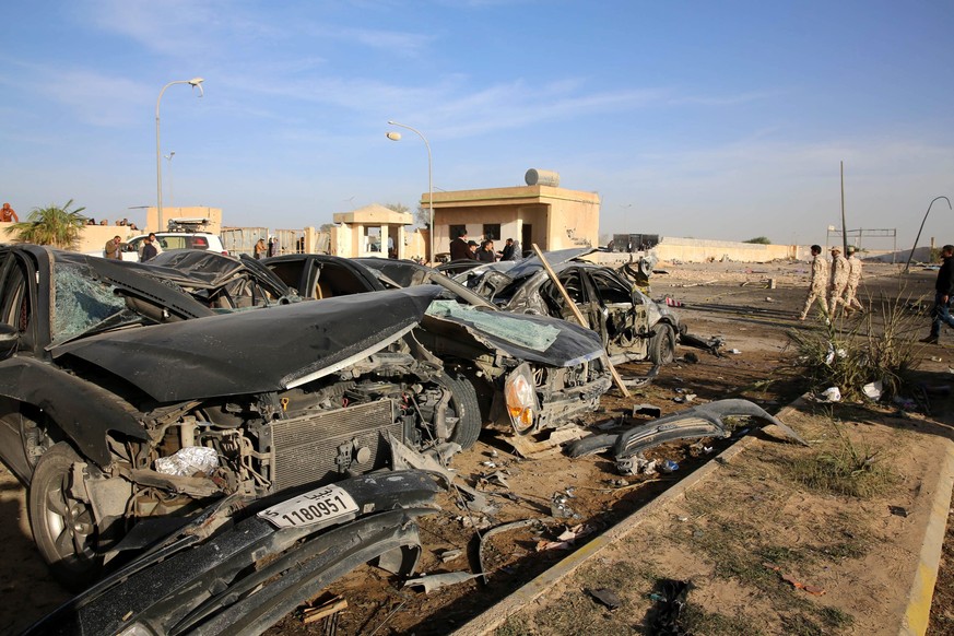 Bombenanschlag in einer libyschen Stadt. Der sogenannte «Islamische Staat» nutzt das Machtvakuum in Libyen immer mehr für seine Zwecke und baut eine weitere Basis auf.