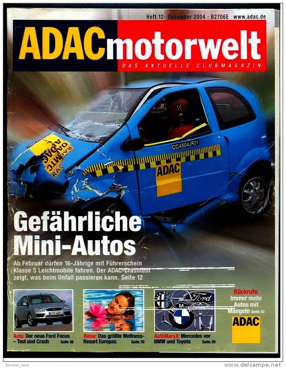Auf Platz 4 liegt das Magazin «ADAC Motorwelt» mit einer Auflage von 13'643'161 Exemplaren. 