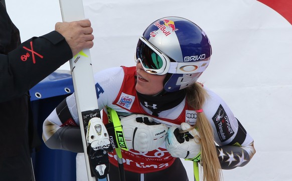 Nichts wurde es mit dem 62. Weltcupsieg: Lindsey Vonn in Cortina deutlich geschlagen
