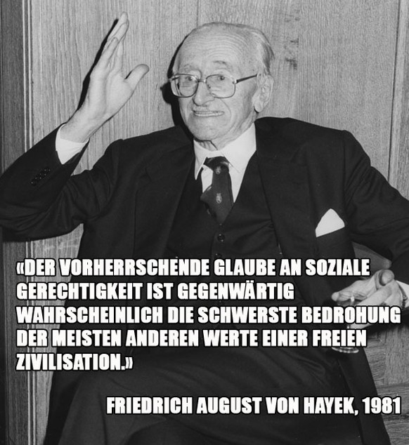 Friedrich Hayek war neben Ludwig von Mises einer der bedeutendsten Vertreter der Österreichischen Schule der Nationalökonomie. Hayek zählt zu den wichtigsten Denkern des Liberalismus im 20. Jahrhunder ...