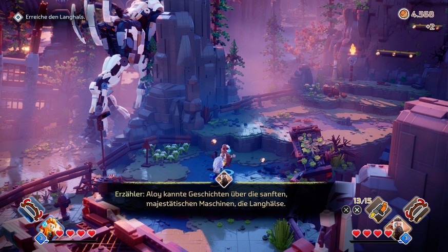 Nachrichten Linkding Nur im Koop sind die Sidekicks an eurer Seite. Spielt ihr allein, seid ihr immer nur allein als Aloy unterwegs.