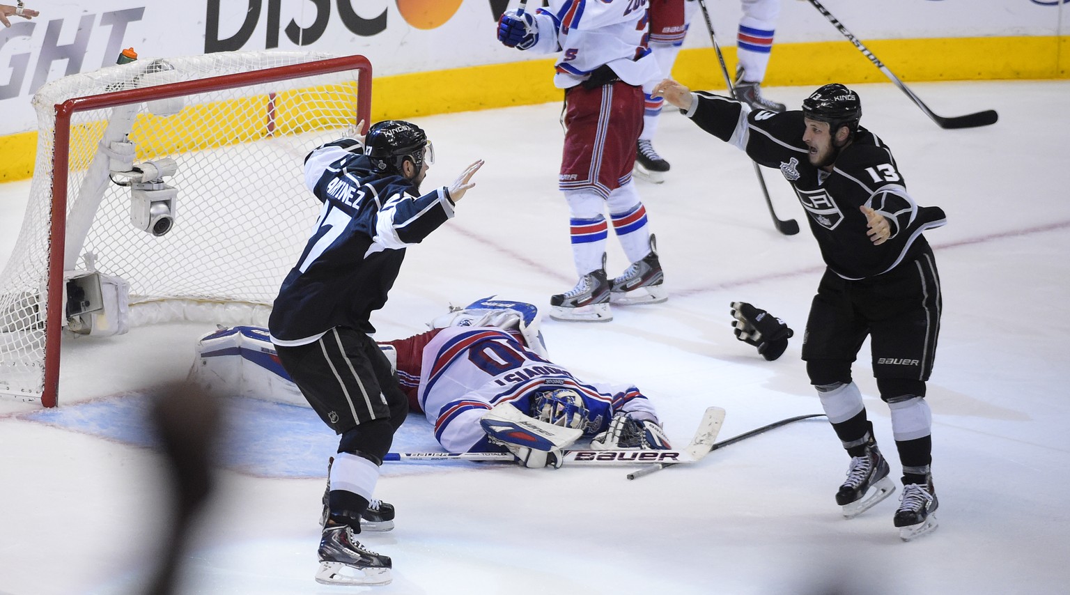 Der Moment der Entscheidung in der letzten Saison: Mitte Juni holen sich die Los Angeles Kings in einer mitreissenden Finalserie gegen die New York Rangers den Stanley Cup.