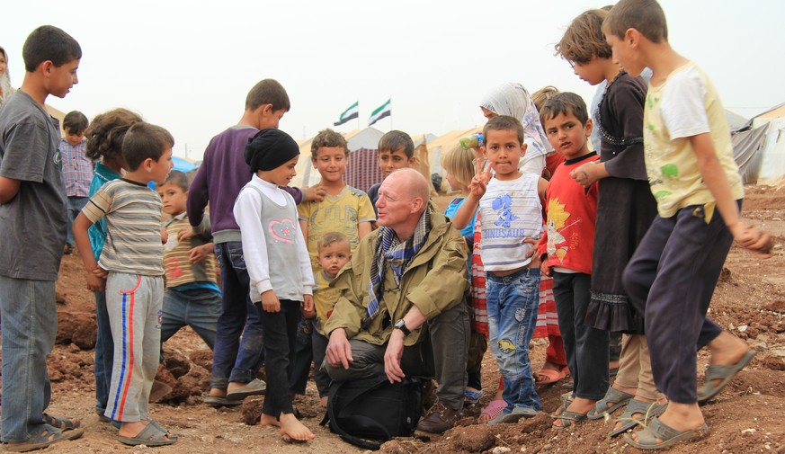 Der Schweizer Entwicklungshelfer Oscar Bergamin in Syrien: Postfinance kündigte seiner Hilfsorganisation das Konto.&nbsp;
