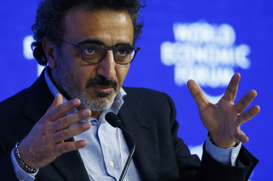 Hamdi Ulukaya, Chief Executive Officer of Chobani attends the session &quot;The Humanitarian Imperative: A Global, Regional and Industry Response&quot; during the Annual Meeting 2016 of the World Econ ...