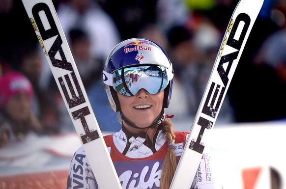 Eine Klasse für sich und jetzt Rekordsiegerin in der Abfahrt: Lindsey Vonn.