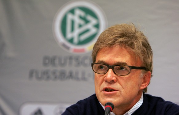 COLOGNE, GERMANY - SEPTEMBER 11: Chief scout Urs Siegenthaler attends the German national football team press conference at the Sporthochschule Cologne, on September 11, 2007 in Cologne, Germany. (Pho ...