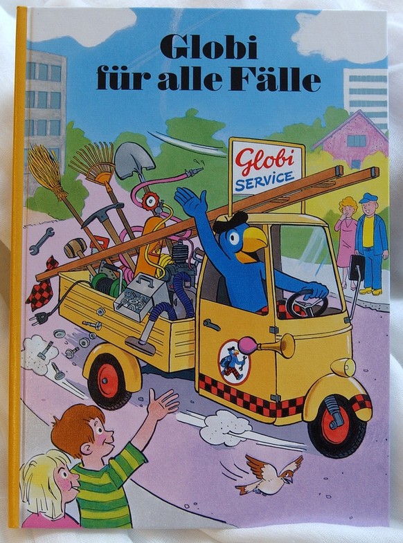 Der Globiverlag prasentierte heute das neue Buch &quot;Globi fuer alle Faelle&quot; am Mittwoch, 26. Februar 2003 in Zuerich. (KEYSTONE/Dorothea Mueller)