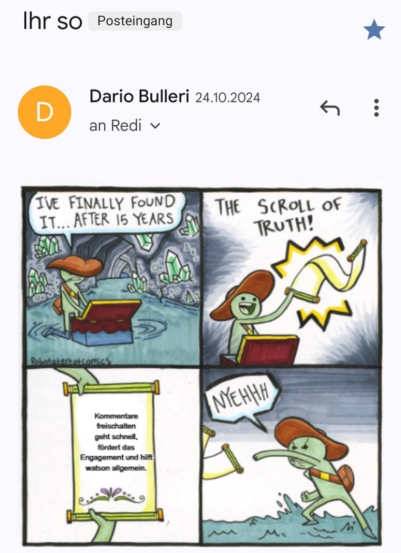 Nachrichten Linkding Dario Kommentare Freischalten