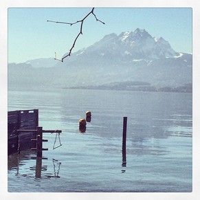 Miranda Kerr: «Beautiful Lake Zurich Switzerland»