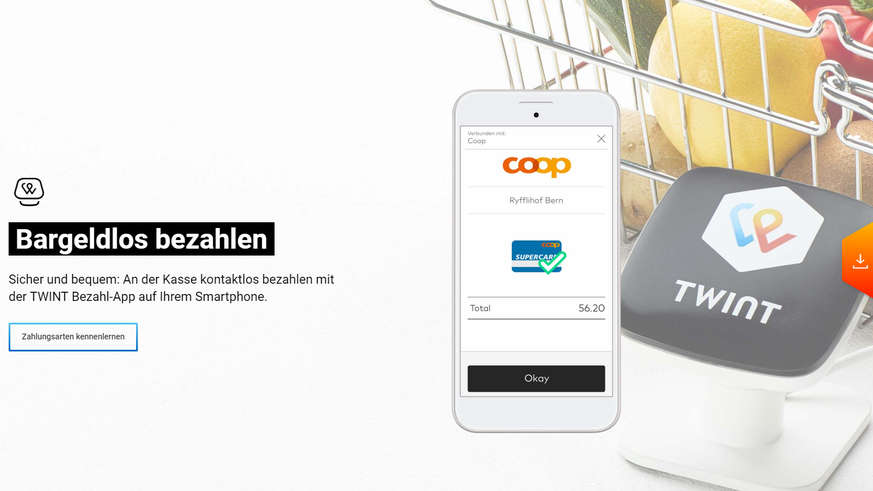 Die neue Bezahl-App der Schweizer Banken wird von Coop, Migros, Denner, Landi, Lidl sowie grossen Onlinehändlern wie Galaxus und Digitec unterstützt.