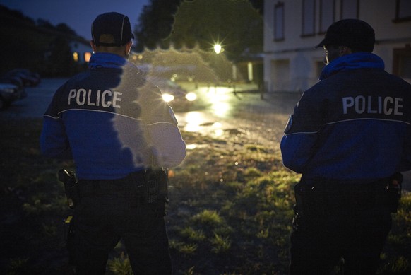 Intervention de la Police Cantonale du Valais avec plus de 80 intervenant pour une reunion d&#039;environ 40 individus de l&#039;extreme droite au Casino de Saxon en ce 5 novembre 2016. La police a mi ...