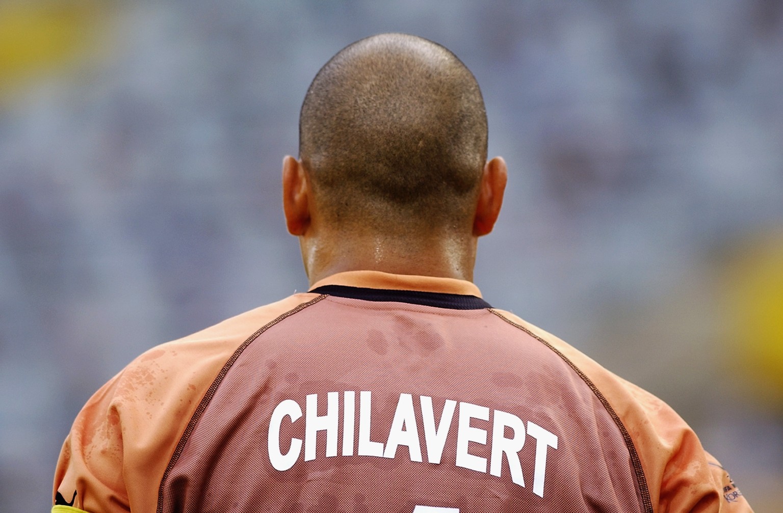 SEOGWIPO - JUNE 15: Jose Luis Chilavert of Paraguay during the Germany v Paraguay, World Cup Second Round match played at the Seogwipo-Jeju World Cup Stadium in Seogwipo, South Korea on June 15, 2002. ...