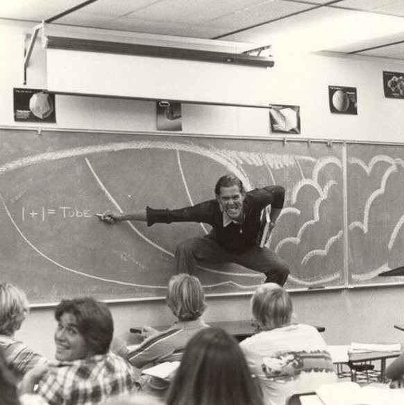 «Mein Vater als Mathematiklehrer in Südkalifornien. Späte 1970er-/frühe 1980er-Jahre.»