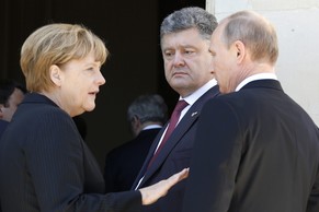 Putin und Poroschenko trafen sich.