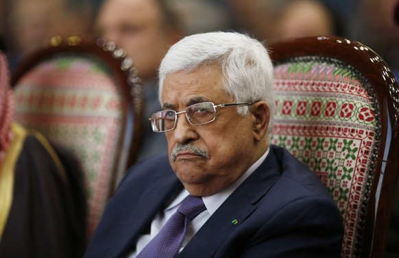 Palestinian President Mahmoud Abbas attends the opening ceremony of the &quot;Jerusalem in Memory&quot; exhibition in the West Bank city of Ramallah January 4, 2015. Abbas said on Sunday he was discus ...