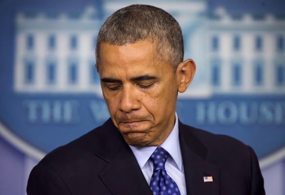 FILE - This June 19, 2014, file photo shows President Barack Obama pausing as he talks will about the situation in Iraq at the White House in Washington. Obama acknowledged the risks of mission creep  ...