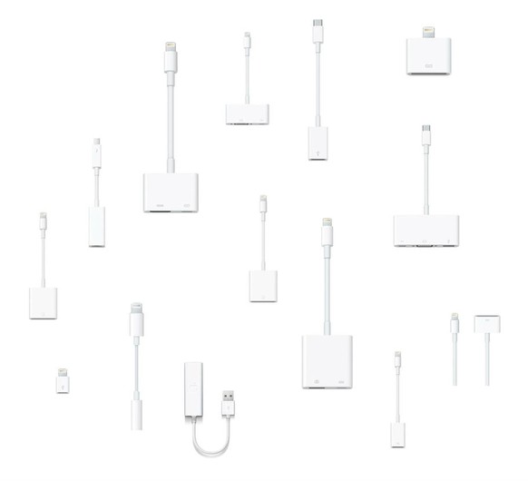 Unter der Bezeichnung Apple Adapter Mayhem verkauft Digitec das ultimative Adapter-Set für alle Mac- und iPhone-User. Kostenpunkt: 490 Franken.