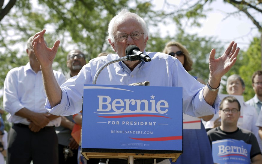 Mit 76 Jahren noch voll im Saft: Bernie Sanders.